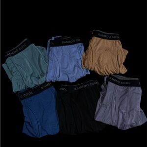 BAMBOO Cool Men's Boxer Briefs - Blue, Black, Tan, Gray